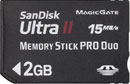 Sandisk Ultra II Memory Stick PRO Duo 2GB (SDMSPDH-002G-E11)
